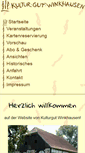 Mobile Screenshot of kulturgut-winkhausen.de