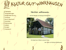 Tablet Screenshot of kulturgut-winkhausen.de